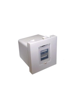 Модуль LANMASTER USB-зарядки, 2 порта USB-A, 2.1A/5V, 45x22.5, белый LAN-EZ45x22-2UAA/2.1-WH Модуль LANMASTER USB-зарядки, 2 порта USB-A, 2.1A/5V, 45x22.5, белый LAN-EZ45x22-2UAA/2.1-WH