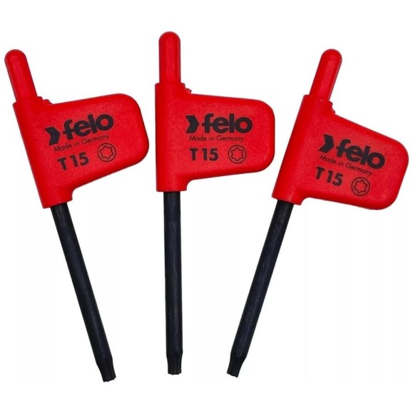 Флажковый ключ Felo TX15x43, упаковка 3 шт. 34811550