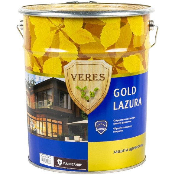 Пропитка Veres Gold Lazura №9 палисандр 10 л 1 45286 Пропитка Veres Gold Lazura №9 палисандр 10 л 1 45286