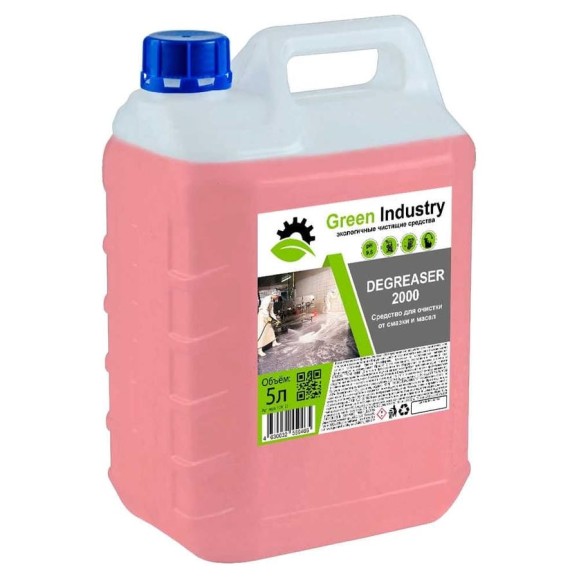Средство для очистки от масел и смазки Green Industry Degreaser 2000 5 л 100123 Средство для очистки от масел и смазки Green Industry Degreaser 2000 5 л 100123
