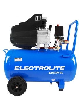 Воздушный поршневой компрессор Electrolite 320/50 EL 320 л/мин, 2000 Вт, 8 Атм, электрический, 2850 об./мин, 220В, передвижной, 19.2 м3/ч 5041 Воздушный поршневой компрессор Electrolite 320/50 EL 320 л/мин, 2000 Вт, 8 Атм, электрический, 2850 об./мин, 220В, передвижной, 19.2 м3/ч 5041