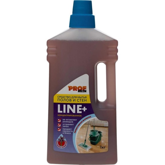 Средство для мытья пола PROFREIN Line+ нейтральное, концентрат, лаванда, 1 кг 5562 Средство для мытья пола PROFREIN Line+ нейтральное, концентрат, лаванда, 1 кг 5562