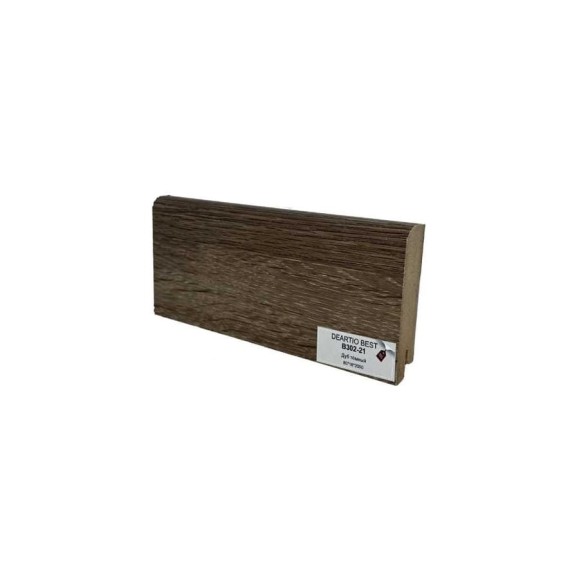 Плинтус напольный Deartio МДФ B302-21 Дуб темный 80x16x2050 мм P.1.4.02.321.80.16.D Плинтус напольный Deartio МДФ B302-21 Дуб темный 80x16x2050 мм P.1.4.02.321.80.16.D