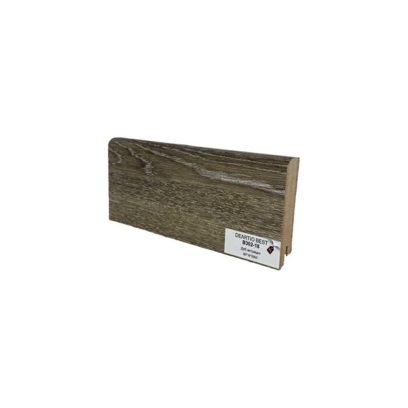 Плинтус напольный Deartio МДФ B302-18 Дуб антрацит 80x16x2050 мм P.1.4.02.318.80.16.D Плинтус напольный Deartio МДФ B302-18 Дуб антрацит 80x16x2050 мм P.1.4.02.318.80.16.D