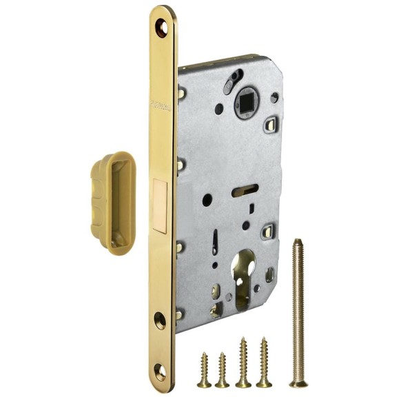 Корпус врезного замка FUARO MAGNM85C-50 (M85C-50) GOLD-24 золото 24K 47437