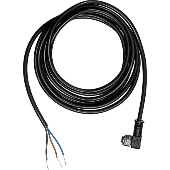 Кабель с разъёмом Prompower 2 метра, Разъём M8 угловой, 3-pin KJT-J8A3-LY KJTJ8A3LY