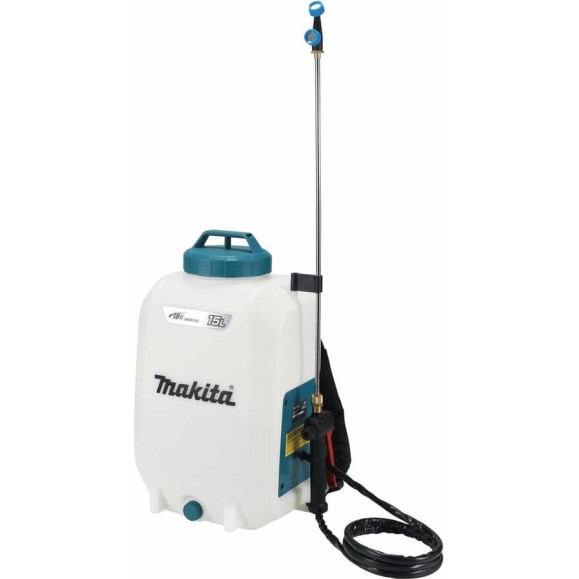 Опрыскиватель аккумуляторный Makita LXT 18 В, объем бака 15 л, 5 бар, шланг 1.7 м, двойная форсунка DUS158Z Опрыскиватель аккумуляторный Makita LXT 18 В, объем бака 15 л, 5 бар, шланг 1.7 м, двойная форсунка DUS158Z