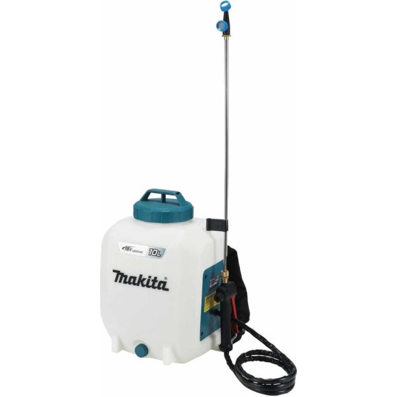 Опрыскиватель аккумуляторный Makita LXT 18 В, объем бака 10 л, 3 бар, шланг 1.7 м, двойная форсунка DUS108Z Опрыскиватель аккумуляторный Makita LXT 18 В, объем бака 10 л, 3 бар, шланг 1.7 м, двойная форсунка DUS108Z
