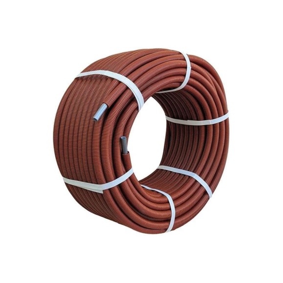 Труба в гофре защитной КОНТУР PEX-a со слоем EVOH красная, D16x2.2 (SDR 7.4) G-RAY OXY, 100 м 060500016001 Труба в гофре защитной КОНТУР PEX-a со слоем EVOH красная, D16x2.2 (SDR 7.4) G-RAY OXY, 100 м 060500016001