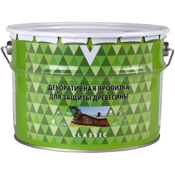 Пропитка декоративная V CLASSIC сосна, 10 л 255413 Пропитка декоративная V CLASSIC сосна, 10 л 255413