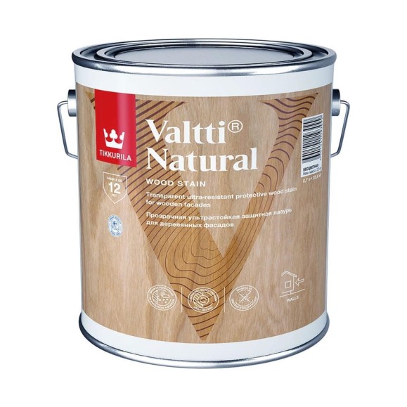 Антисептик Tikkurila VALTTI NATURAL полуглянцевая 2,7л 700011548 Антисептик Tikkurila VALTTI NATURAL полуглянцевая 2,7л 700011548