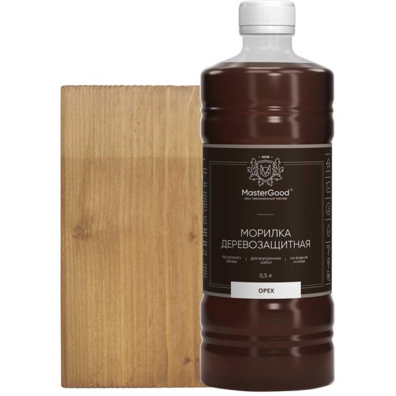 Морилка MasterGood MG Орех, 0.5 л MG-морилка-0,5/орех Морилка MasterGood MG Орех, 0.5 л MG-морилка-0,5/орех