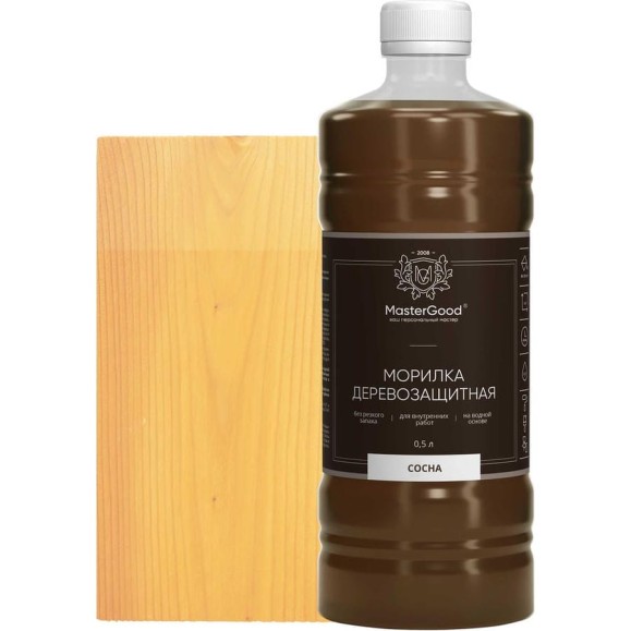 Морилка MasterGood MG Сосна, 0.5 л гот. MG-морилка-0,5/сосна Морилка MasterGood MG Сосна, 0.5 л гот. MG-морилка-0,5/сосна