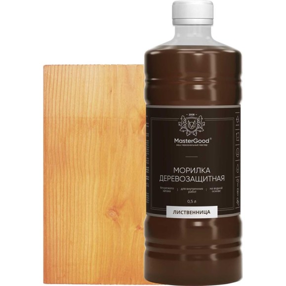 Морилка MasterGood MG Лиственница, 0.5 л гот. MG-морилка-0,5/листв Морилка MasterGood MG Лиственница, 0.5 л гот. MG-морилка-0,5/листв