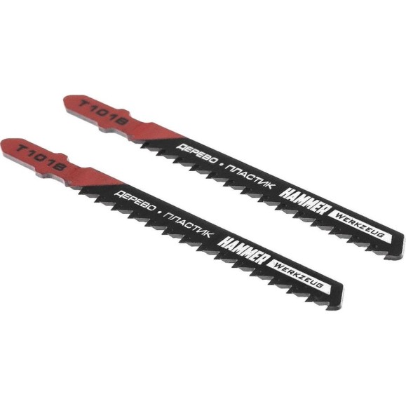 Пилка для лобзика Flex 204-101 JG WD T101B дерево\пластик, 74 мм, шаг 2.5, HCS, 2 шт Hammer 30573 Пилка для лобзика Flex 204-101 JG WD T101B дерево\пластик, 74 мм, шаг 2.5, HCS, 2 шт Hammer 30573