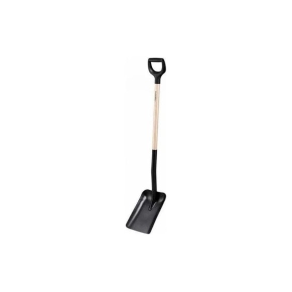 Лопата совковая с деревянной ручкой Fiskars Solid 1066723 Лопата совковая с деревянной ручкой Fiskars Solid 1066723
