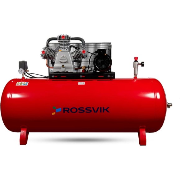 Поршневой компрессор Rossvik 950л/мин, 10бар, ресивер 500л, 380В/5,5кВ СБ4/Ф-500.LB75 Поршневой компрессор Rossvik 950л/мин, 10бар, ресивер 500л, 380В/5,5кВ СБ4/Ф-500.LB75