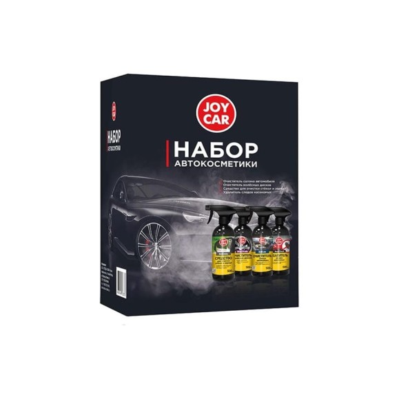 Набор автокосметики JOY CAR Экстерьер 4 шт в коробке 4607043134738 Набор автокосметики JOY CAR Экстерьер 4 шт в коробке 4607043134738