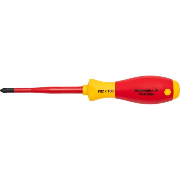 Изолированная отвертка Weidmuller SDIK PH2 SL 1274720000 Изолированная отвертка Weidmuller SDIK PH2 SL 1274720000
