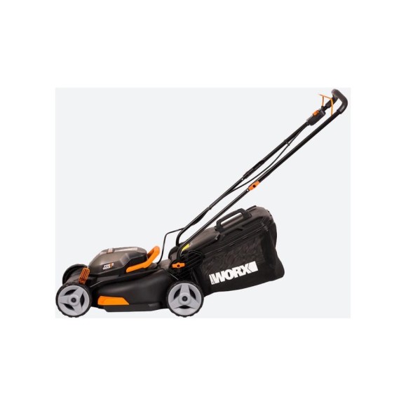 Аккумуляторная газонокосилка WORX 2х20В, 2 АКБ 4 А*ч, двойное ЗУ WG743E Аккумуляторная газонокосилка WORX 2х20В, 2 АКБ 4 А*ч, двойное ЗУ WG743E