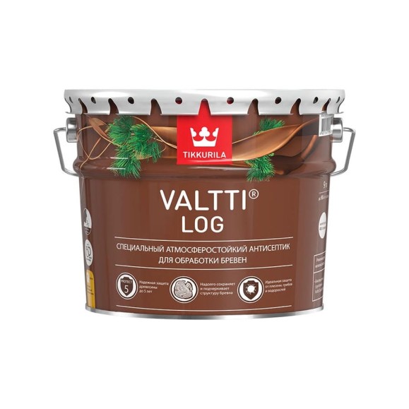Антисептик Tikkurila VALTTI LOG орегон 9 л 700010356