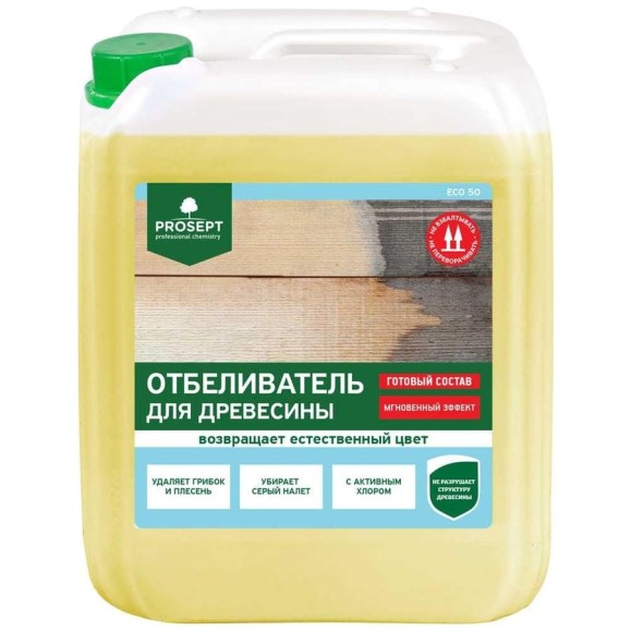 Отбеливатель для древесины PROSEPT готовый состав, 5л ECO 50 012-5 Отбеливатель для древесины PROSEPT готовый состав, 5л ECO 50 012-5