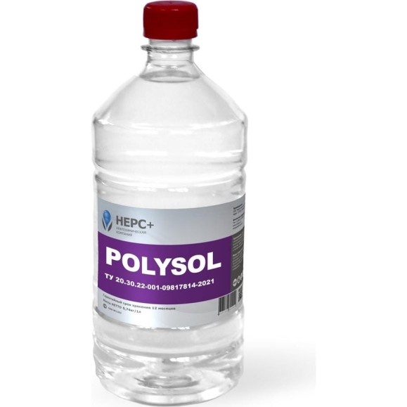 Полиуретановый универсальный разбавитель НЕРС+ Polysol 1 л 100001 Полиуретановый универсальный разбавитель НЕРС+ Polysol 1 л 100001