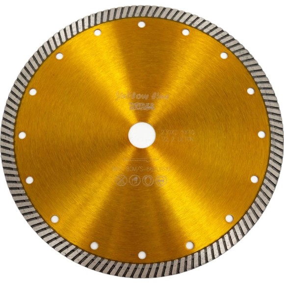 Диск алмазный турбо YL по бетону 230D-2.5T-10W-22.2 MESSER 01-36-230 Диск алмазный турбо YL по бетону 230D-2.5T-10W-22.2 MESSER 01-36-230