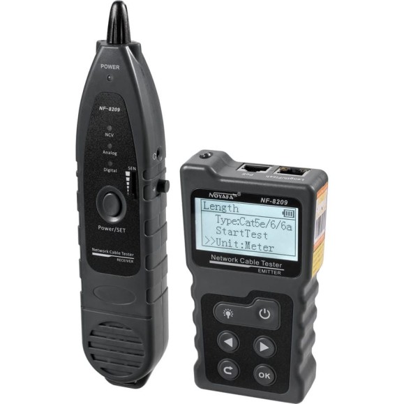 Тестер Noyafa сетевой кабельный WHDZPoE NF-8209 N202 Тестер Noyafa сетевой кабельный WHDZPoE NF-8209 N202