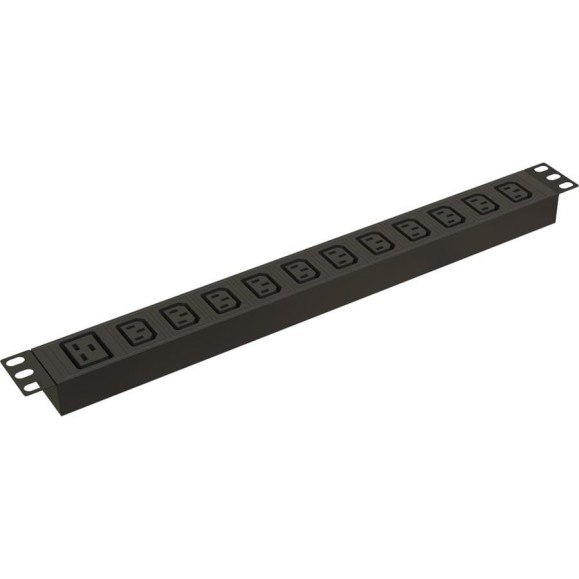 Блок розеток Hyperline SHE19-11IEC-AIEC для 19 Блок розеток Hyperline SHE19-11IEC-AIEC для 19