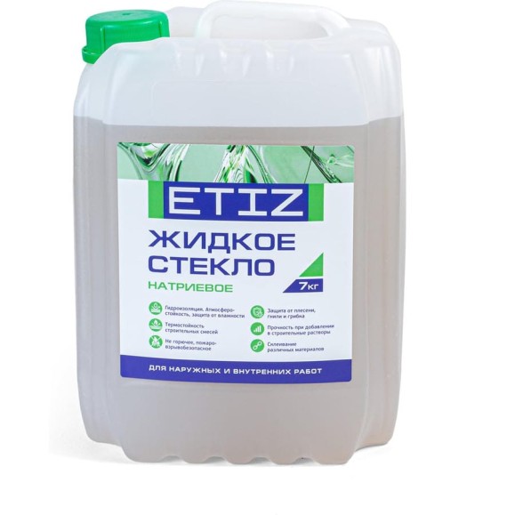 Жидкое натриевое стекло Etiz канистра 7 кг/5 литров 4620021582499 Жидкое натриевое стекло Etiz канистра 7 кг/5 литров 4620021582499
