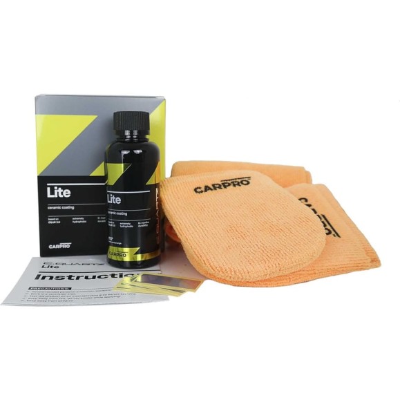 Полироль для кузова CARPRO Cquartz lite kit защитное покрытие, набор, 150 ml CP-10CQL15K Полироль для кузова CARPRO Cquartz lite kit защитное покрытие, набор, 150 ml CP-10CQL15K