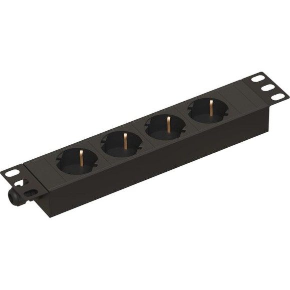 Блок розеток Hyperline SHE10-4SH-CB для 10 Блок розеток Hyperline SHE10-4SH-CB для 10