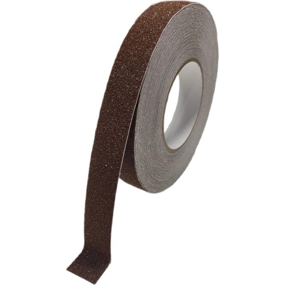 Противоскользящая лента Safetygrip anti slip tape, крупная зернистость 60 grit, 25 мм х 18.3 м, цвет: коричневый PVC-AST-25X18-BRN Противоскользящая лента Safetygrip anti slip tape, крупная зернистость 60 grit, 25 мм х 18.3 м, цвет: коричневый PVC-AST-25X18-BRN
