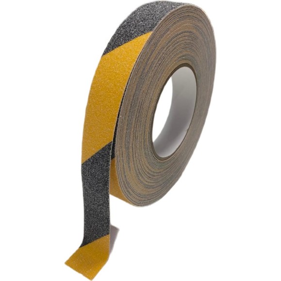 Противоскользящая лента Safetygrip anti slip tape, крупная зернистость 60 grit, 25 мм х 18.3 м, цвет: черно-желтый PVC-AST-25X18-BLA/YEL Противоскользящая лента Safetygrip anti slip tape, крупная зернистость 60 grit, 25 мм х 18.3 м, цвет: черно-желтый PVC-AST-25X18-BLA/YEL