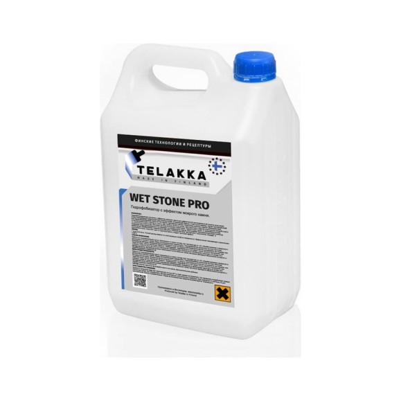Пропитка с эффектом мокрого камня Telakka GIDROFOB WET STONE PRO 5л 4631164229868 Пропитка с эффектом мокрого камня Telakka GIDROFOB WET STONE PRO 5л 4631164229868