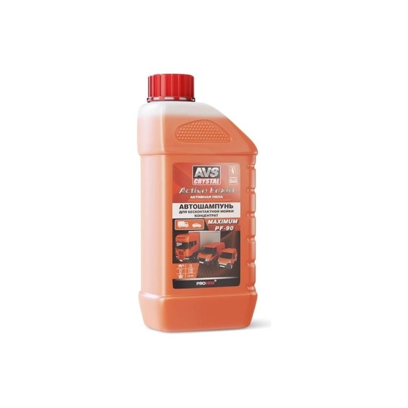 Автошампунь для бесконтактной мойки AVS Active Foam 1:9-12 PF-90 MAXIMUM 1 л Прохим A07835S