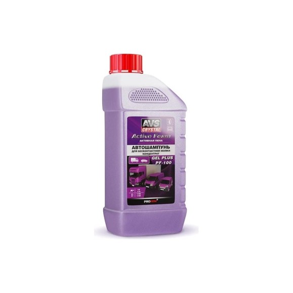 Автошампунь для бесконтактной мойки AVS Active Foam 1:9-12 PF-100 GEL PLUS 1 л Прохим A40358S