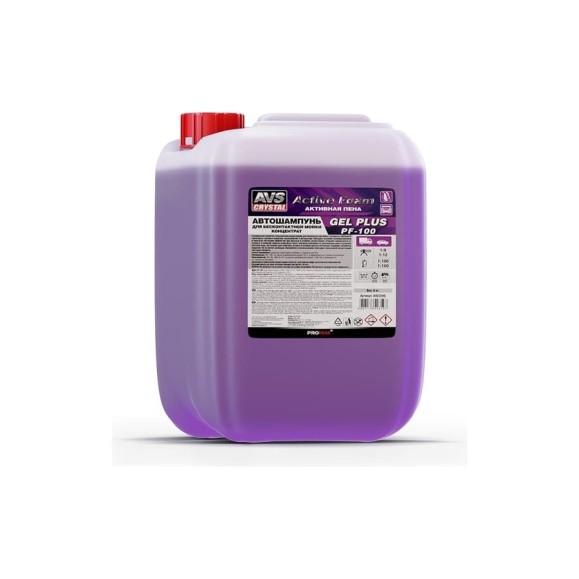 Автошампунь для бесконтактной мойки AVS Active Foam 1:9-12 PF-100 GEL PLUS 6 кг Прохим A40359S