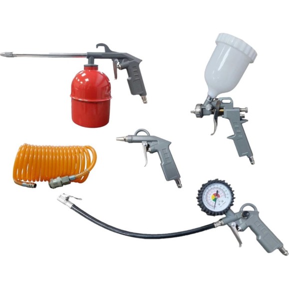 Набор для покраски AktiSpray из 5 предметов, с быстросъемными соединителями, краскораспылитель, верхний бачок 57304 Набор для покраски AktiSpray из 5 предметов, с быстросъемными соединителями, краскораспылитель, верхний бачок 57304