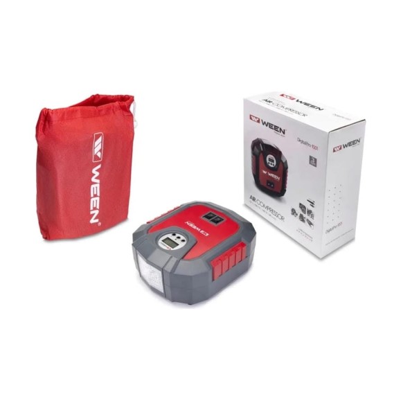 Компрессор автомобильный WEEN Digital Pro-1001, 30 л/мин, с сумкой 171-1001 Компрессор автомобильный WEEN Digital Pro-1001, 30 л/мин, с сумкой 171-1001