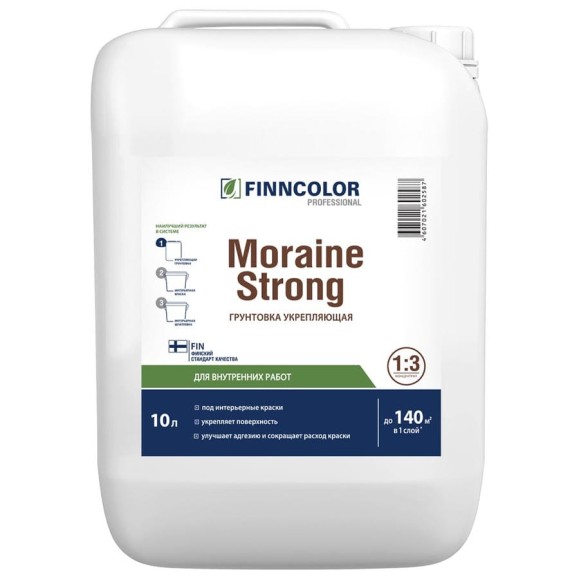 Укрепляющая грунтовка Finncolor MORAINE STRONG 10л 700001239 Укрепляющая грунтовка Finncolor MORAINE STRONG 10л 700001239