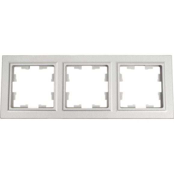 3-местная рамка IEK Brite ру-3-бра алюминий BR-M32-K47