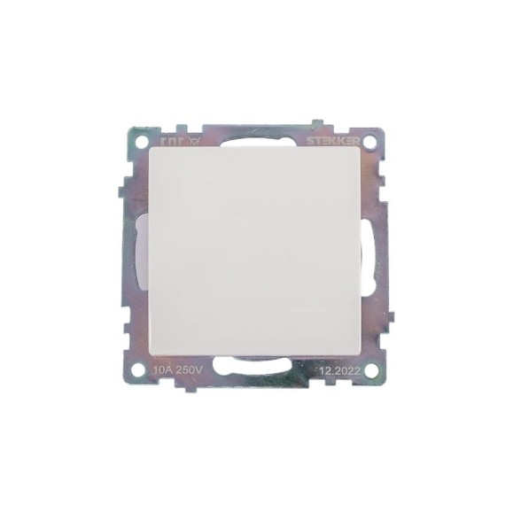 1-клавишный выключатель STEKKER механизм, GLS10-7103-01, 250V, 10А, серия Катрин, белый 39298 1-клавишный выключатель STEKKER механизм, GLS10-7103-01, 250V, 10А, серия Катрин, белый 39298