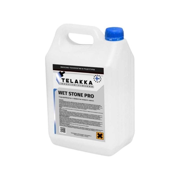 Пропитка с эффектом мокрого камня Telakka GIDROFOB WET STONE PRO 10л 4631164229875 Пропитка с эффектом мокрого камня Telakka GIDROFOB WET STONE PRO 10л 4631164229875