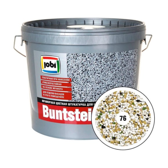 Мраморная штукатурка JOBI BUNTSTEINPUTZ №76 2мм 20кг 14980 Мраморная штукатурка JOBI BUNTSTEINPUTZ №76 2мм 20кг 14980