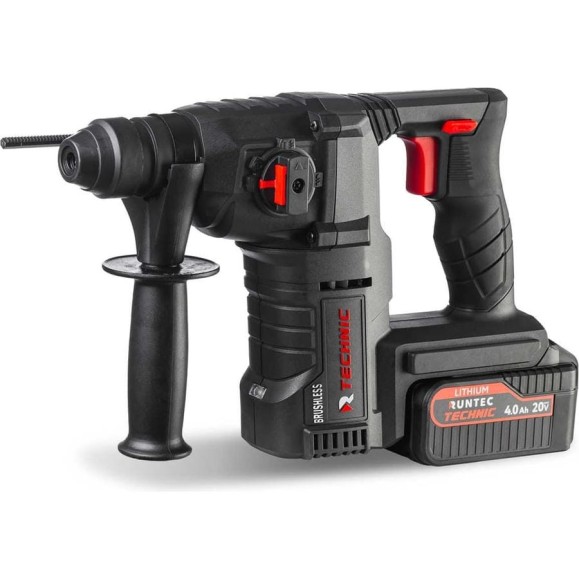 Аккумуляторный перфоратор RUNTEC TECHNIC 2.5 Дж, 20 В, 2x4 Ач, 900 Вт RT-EH900T Аккумуляторный перфоратор RUNTEC TECHNIC 2.5 Дж, 20 В, 2x4 Ач, 900 Вт RT-EH900T