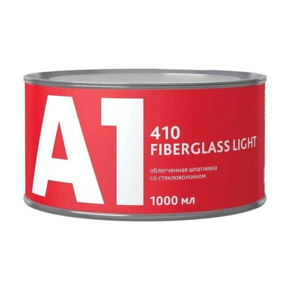 Облегченная шпатлевка со стекловолокном A1 410 FIBERGLASS LIGHT (1000 мл) 410FL-1000 Облегченная шпатлевка со стекловолокном A1 410 FIBERGLASS LIGHT (1000 мл) 410FL-1000