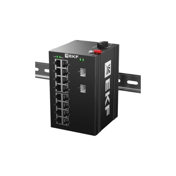 Промышленный неуправляемый коммутатор EKF U-2GX/SFP-16GT, 2 порта 1000Base-X SFP, 16 портов 10/100/1000Base-T(X) RJ45, монтаж на динрейку TSX TSX-U-2GX/SFP-16GT Промышленный неуправляемый коммутатор EKF U-2GX/SFP-16GT, 2 порта 1000Base-X SFP, 16 портов 10/100/1000Base-T(X) RJ45, монтаж на динрейку TSX TSX-U-2GX/SFP-16GT