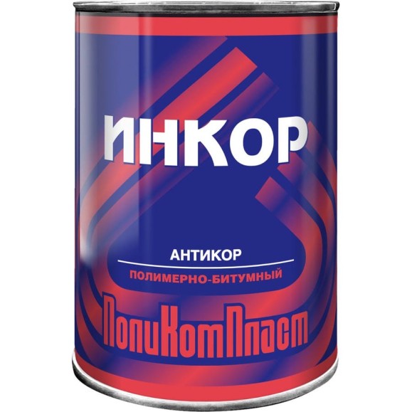 Антикоррозионное битумное покрытие-праймер ПолиКомпласт Инкор 0,8 кг PT180356 Антикоррозионное битумное покрытие-праймер ПолиКомпласт Инкор 0,8 кг PT180356